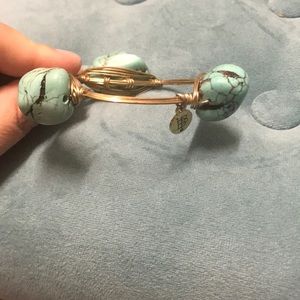 Bourbon and Bowties Turquoise Bangle